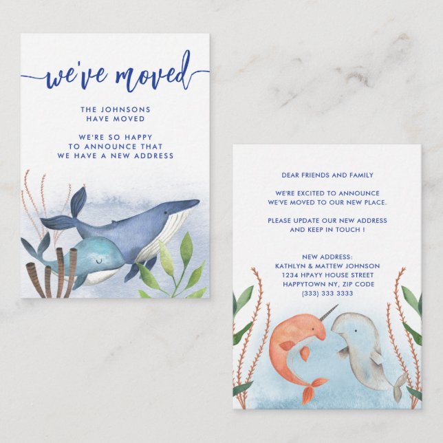 Invitación de movimiento de nueva dirección de bal (Anverso / Reverso)