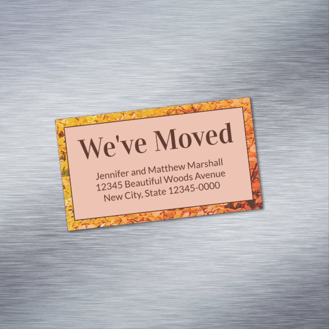 Invitación de movimiento de otoño nuevo imán de di (In Situ)