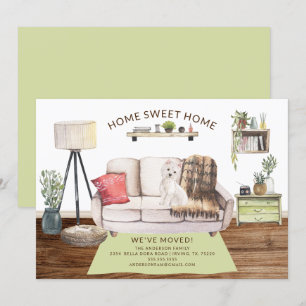 Invitación de movimiento de perro occidental