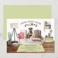 Invitación de movimiento de perros Rottweiler