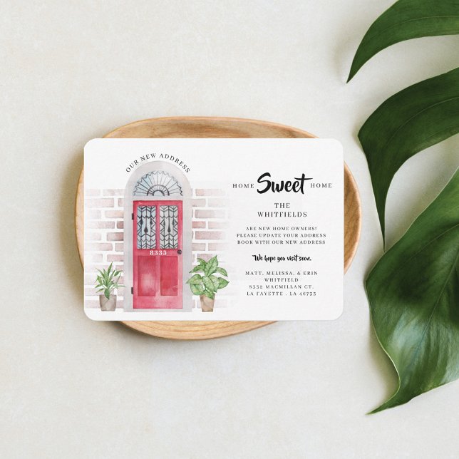 Invitación de movimiento de presupuesto de color d (Christmas Holidays Moving Announcement)