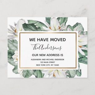 Invitación de movimiento de presupuesto floral tro