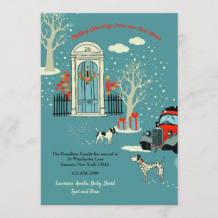 Invitación de movimiento de puertas delanteras par