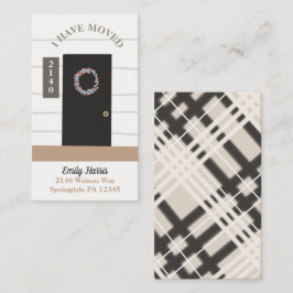 Invitación de movimiento de puertas negras ilustra