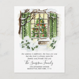 Invitación de movimiento de puertas para Navidades