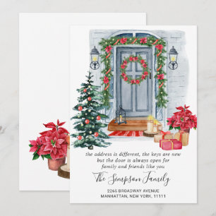 Invitación de movimiento de puertas para Navidades