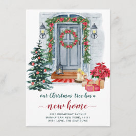 Invitación de movimiento de puertas para Navidades