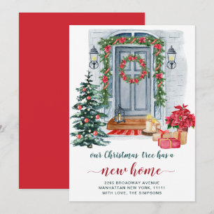 Invitación de movimiento de puertas para Navidades