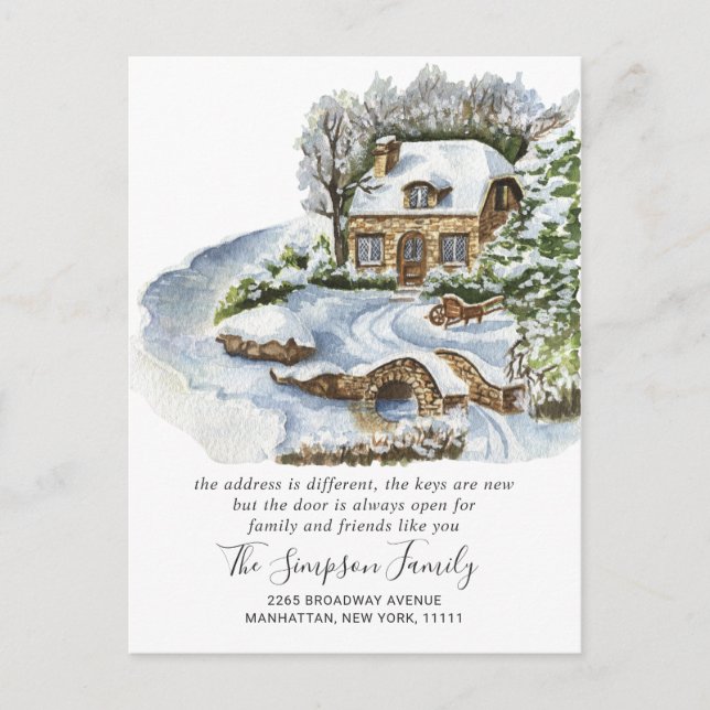 Invitación de movimiento de puertas para Navidades (Anverso)