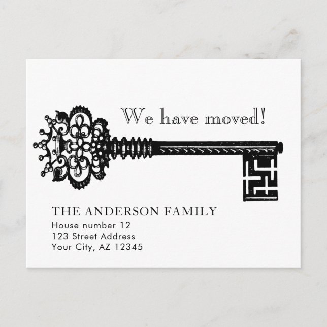 Invitación de movimiento de teclas de esqueleto de (Anverso)