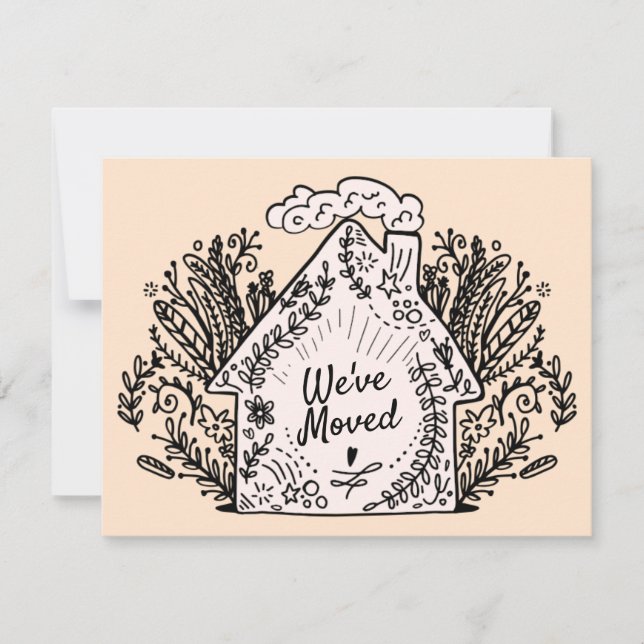 Invitación de movimiento del hogar de la organizac (Anverso)