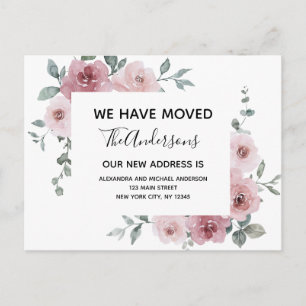 Invitación de movimiento del presupuesto Floral ro