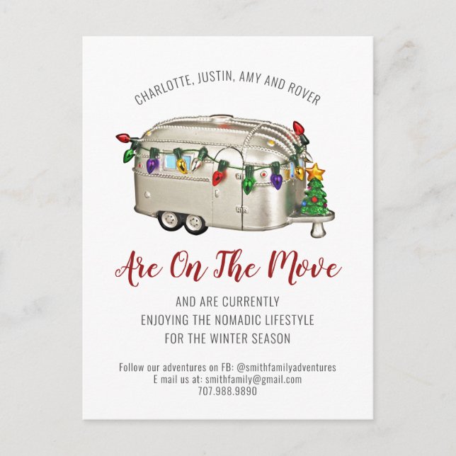 Invitación de movimiento estacional del caracol ca (Anverso)