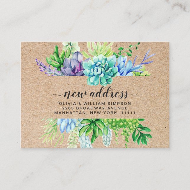 Invitación de movimiento exitosa de acuarela rústi (Anverso)