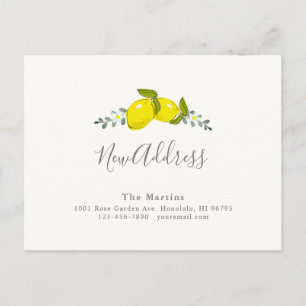 Invitación de movimiento floral simple de cítricos