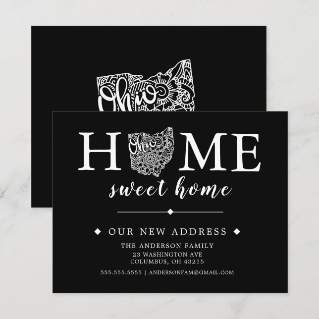 Invitación de movimiento OHIO de color editable (Anverso / Reverso)