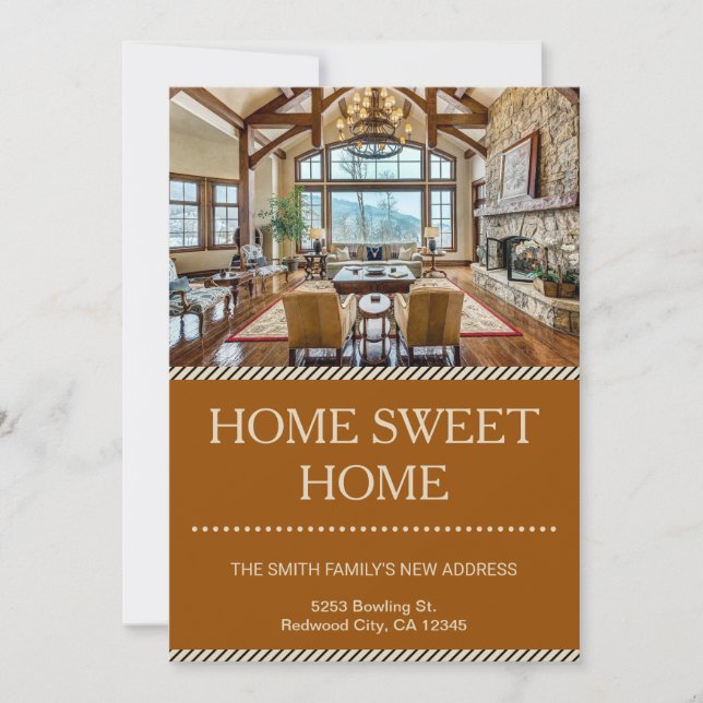 Invitación de mudanza a casa dulce (Anverso)