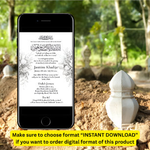 Invitación de muerte musulmana Oración Janaza