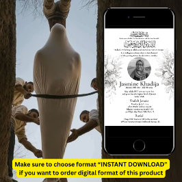 Invitación de muerte musulmana Oración Janaza