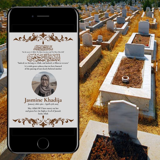 Invitación de muerte musulmana Oración Janaza (Subido por el creador)