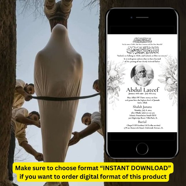 Invitación de Muerte Musulmana Oración Masculino J (Subido por el creador)