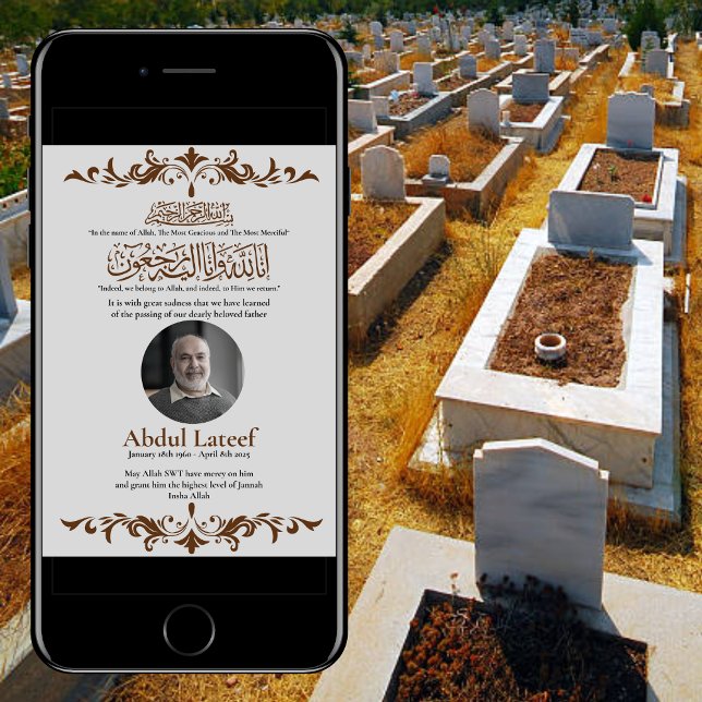 Invitación de Muerte Musulmana Oración Masculino J (Subido por el creador)