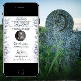 Invitación de Muerte Musulmana Oración Masculino J