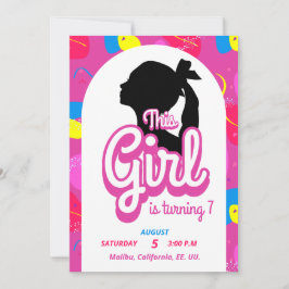 Invitación de muñeca colorida