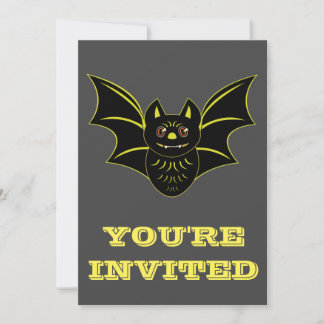 Invitación de murciélago de época