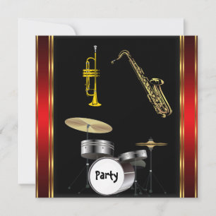 Invitación de música de baile para fiesta de cumpl