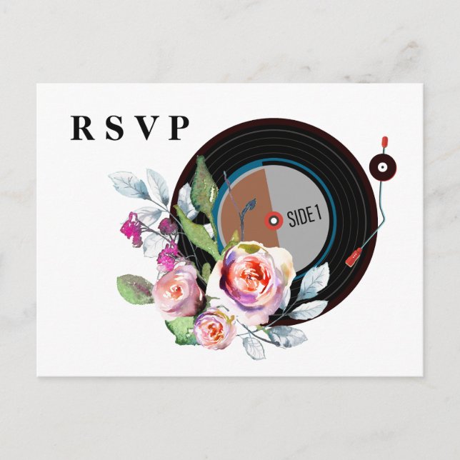 invitación de música para adultos rsvp (Anverso)