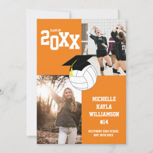 Invitación de Naranja Deportivo de Graduación de V