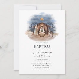 Invitación de Natividad de Navidad religiosa para 