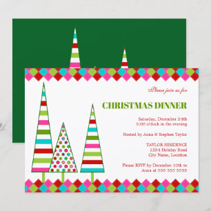 Invitación de Navidad alegre y brillante
