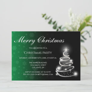 Invitación de Navidad con desvanecimiento de color