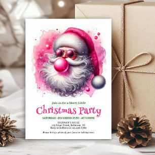 Invitación de Navidad con gafas de sol divertidas