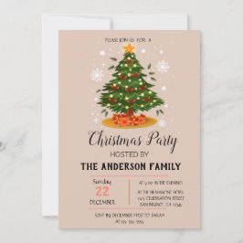 Invitación de Navidad de época