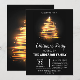Invitación de Navidad de época
