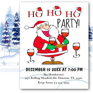 Invitación de Navidad de Ho Ho Santa