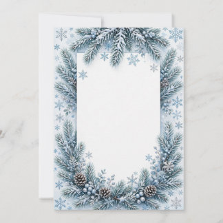 Invitación de Navidad de Invierno Mágico