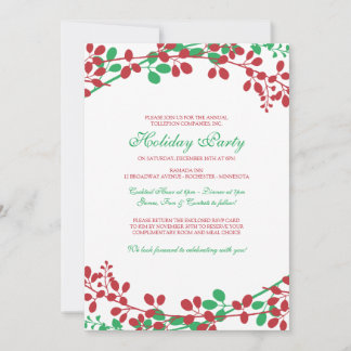 Invitación de Navidad de Jardín Exquisito - Nuevo