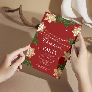 invitación de navidad de lujo