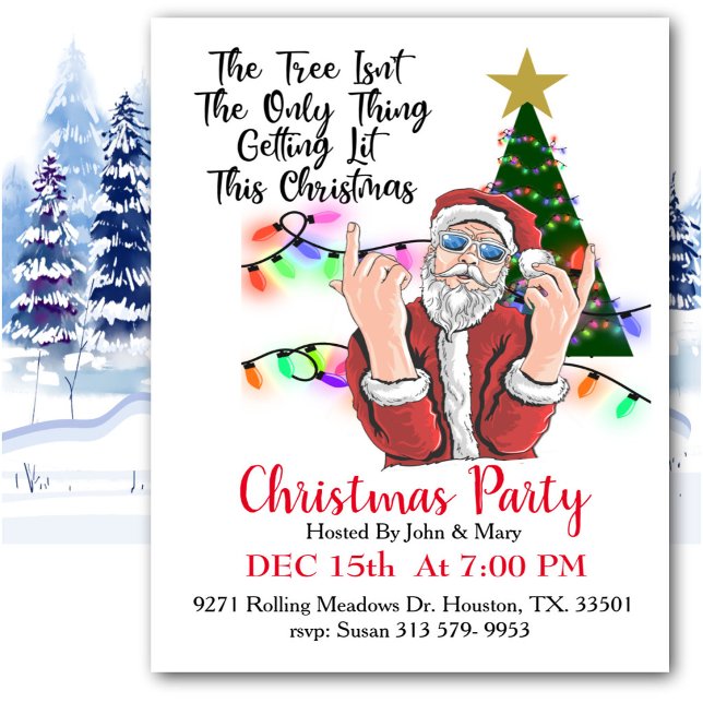 Invitación de Navidad de Santa Get Lit (Subido por el creador)