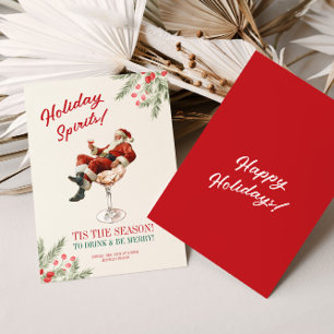 Invitación de Navidad de Santa Martini