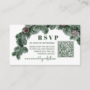 Invitación de Navidad de Vegetación Invernal