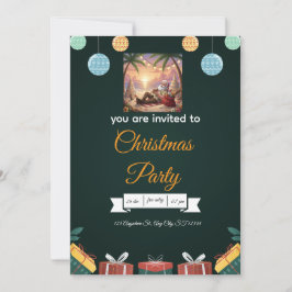 Invitación de Navidad elegante: un diseño festivo
