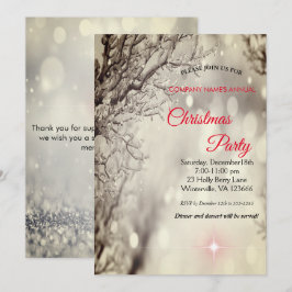 Invitación de Navidad elegante y festiva