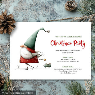 Invitación de Navidad minimalista divertida de San