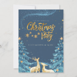 Invitación de Navidad moderna de copo de nieve de