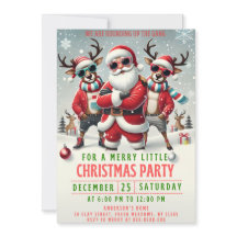 Invitación de Navidad para reunir a la pandilla